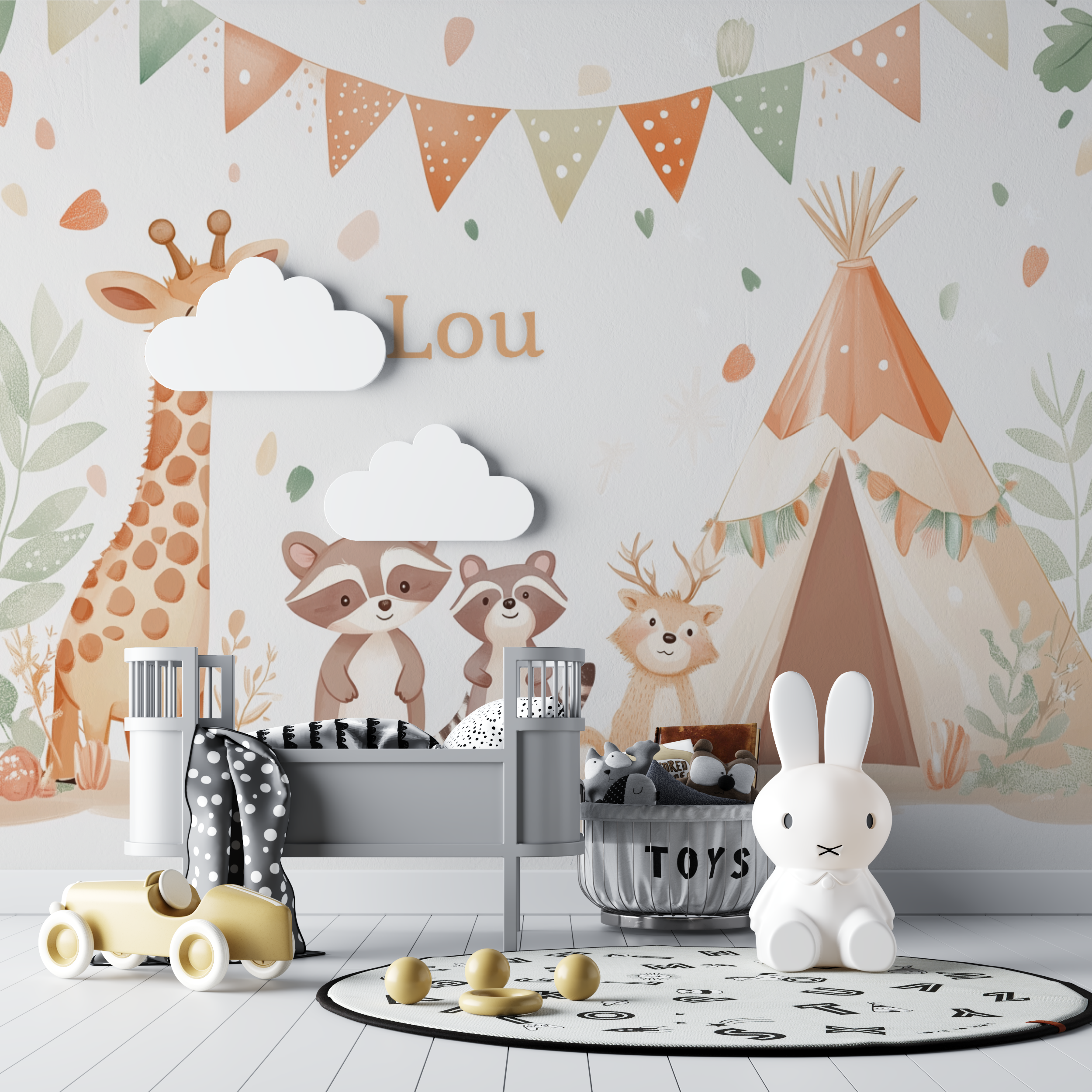 Tipi Animal Name Wallpaper | Murals Wallpaper