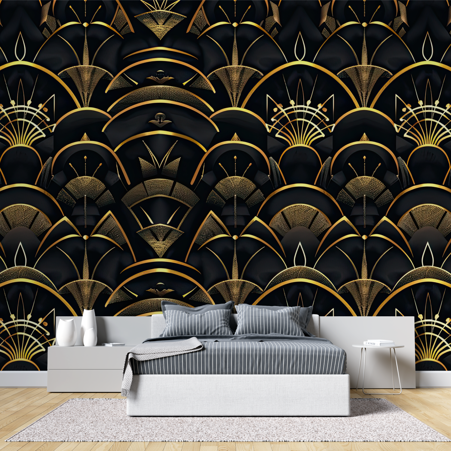 Gold Opulence Art Deco Wallpaper | Murals Wallpaper