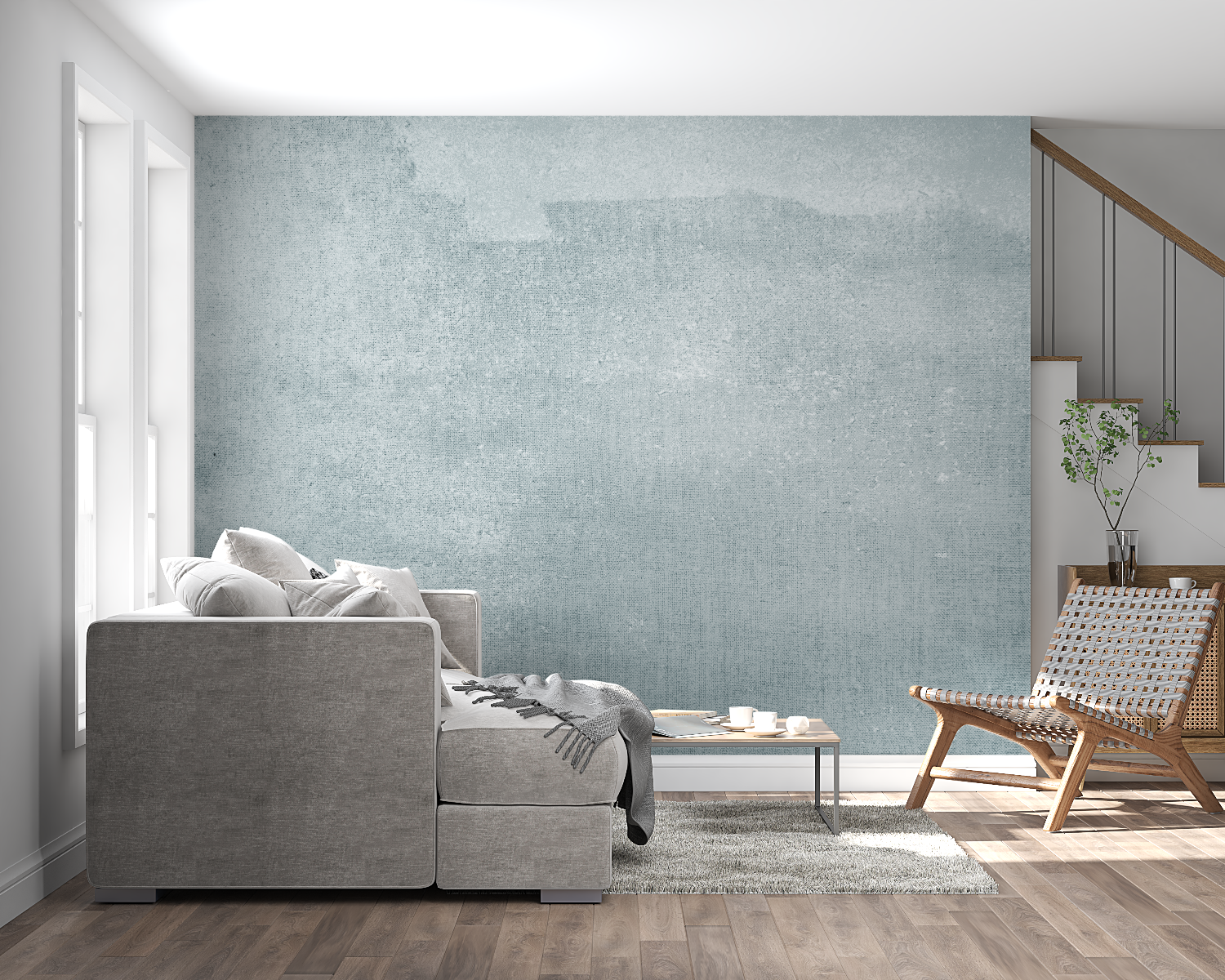 Light Blue Gray Wallpaper | Murals Wallpaper