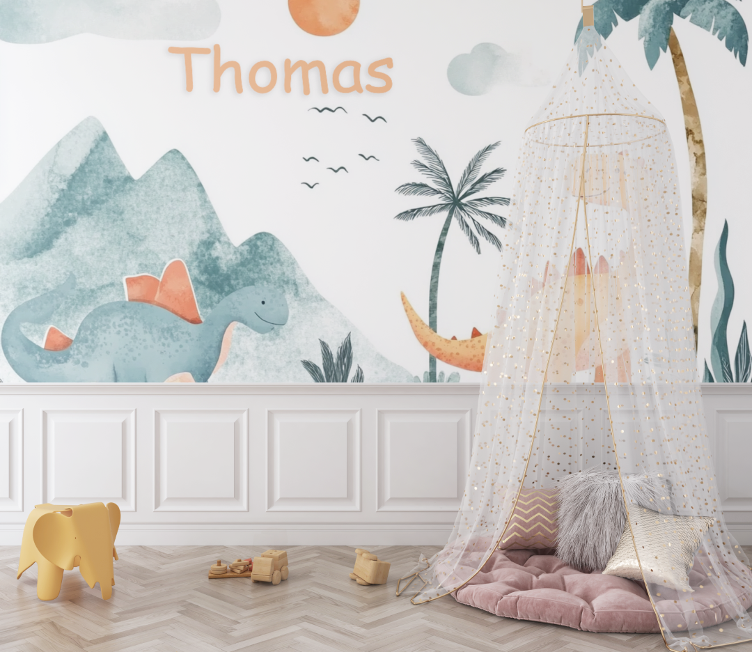 Dino Name Wallpaper | Murals Wallpaper