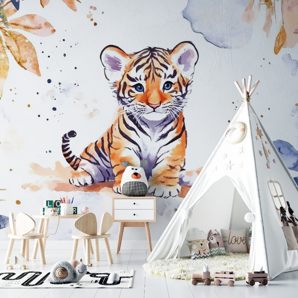 Tiger Wallpaper and Enchanted Atmosphere | Murals Wallpaper