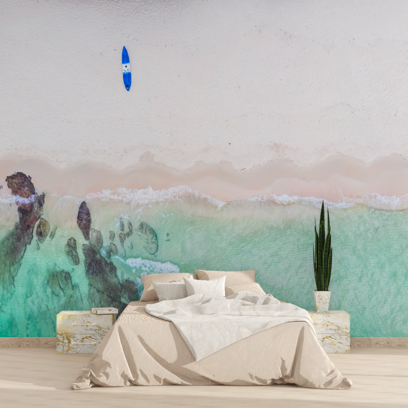 Watercolor Ocean Padel Wallpaper | Murals Wallpaper