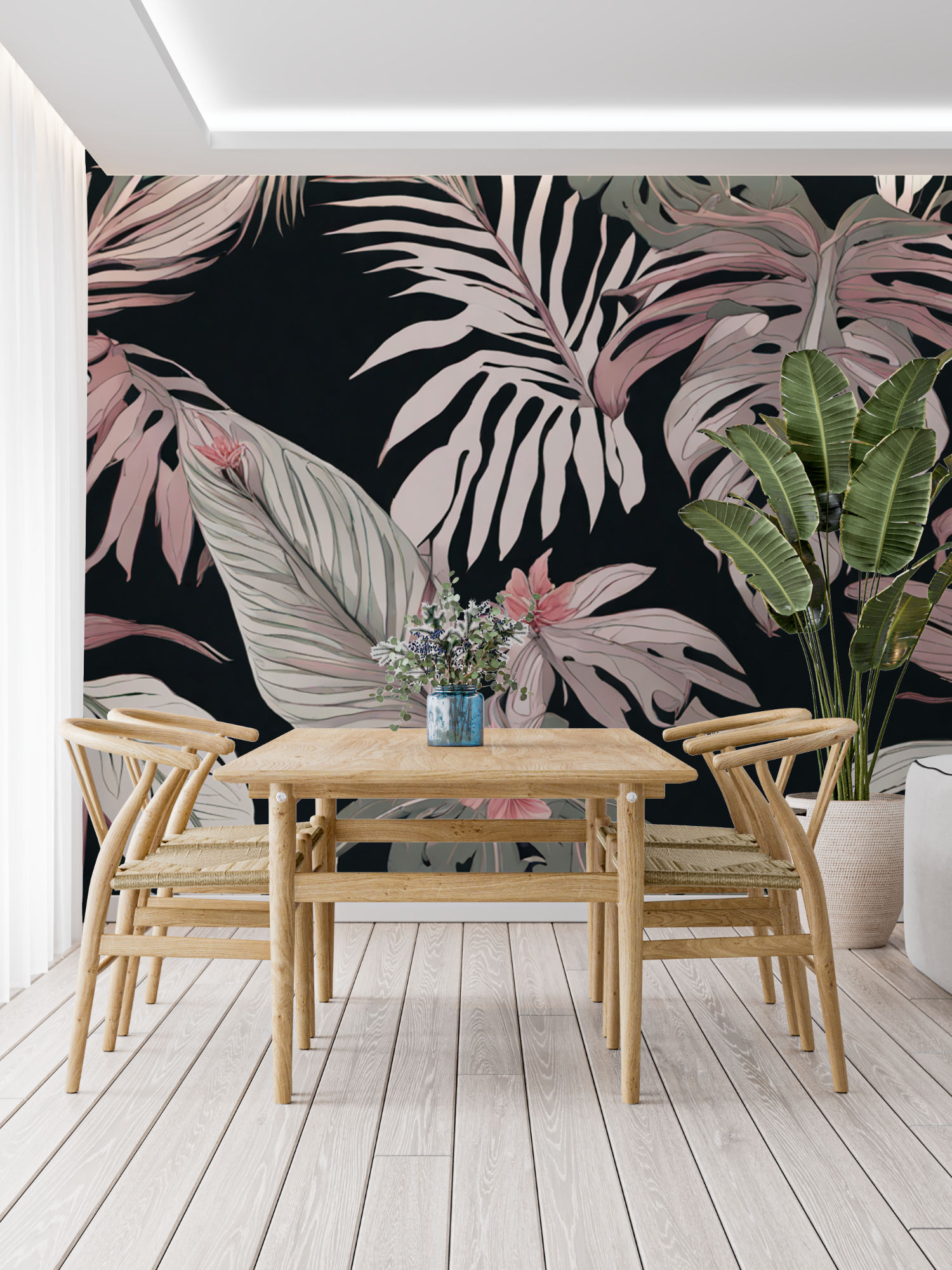 Pink Green Wallpaper | Murals Wallpaper