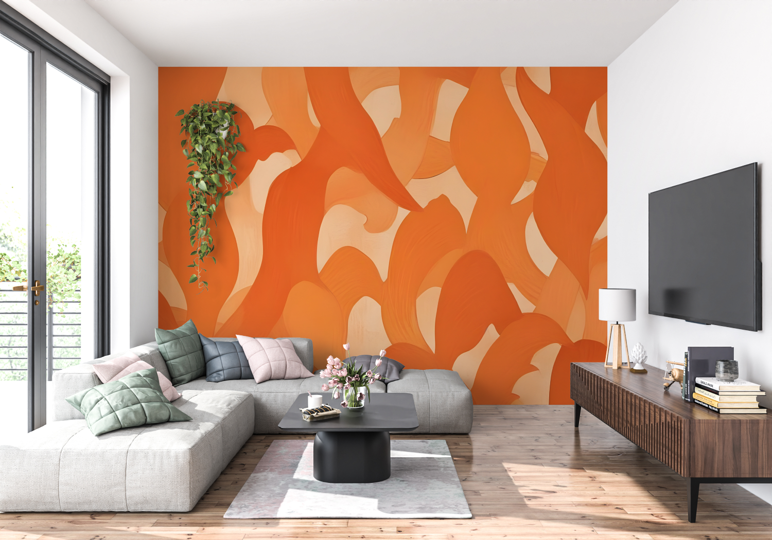Orange Tone Wallpaper | Murals Wallpaper