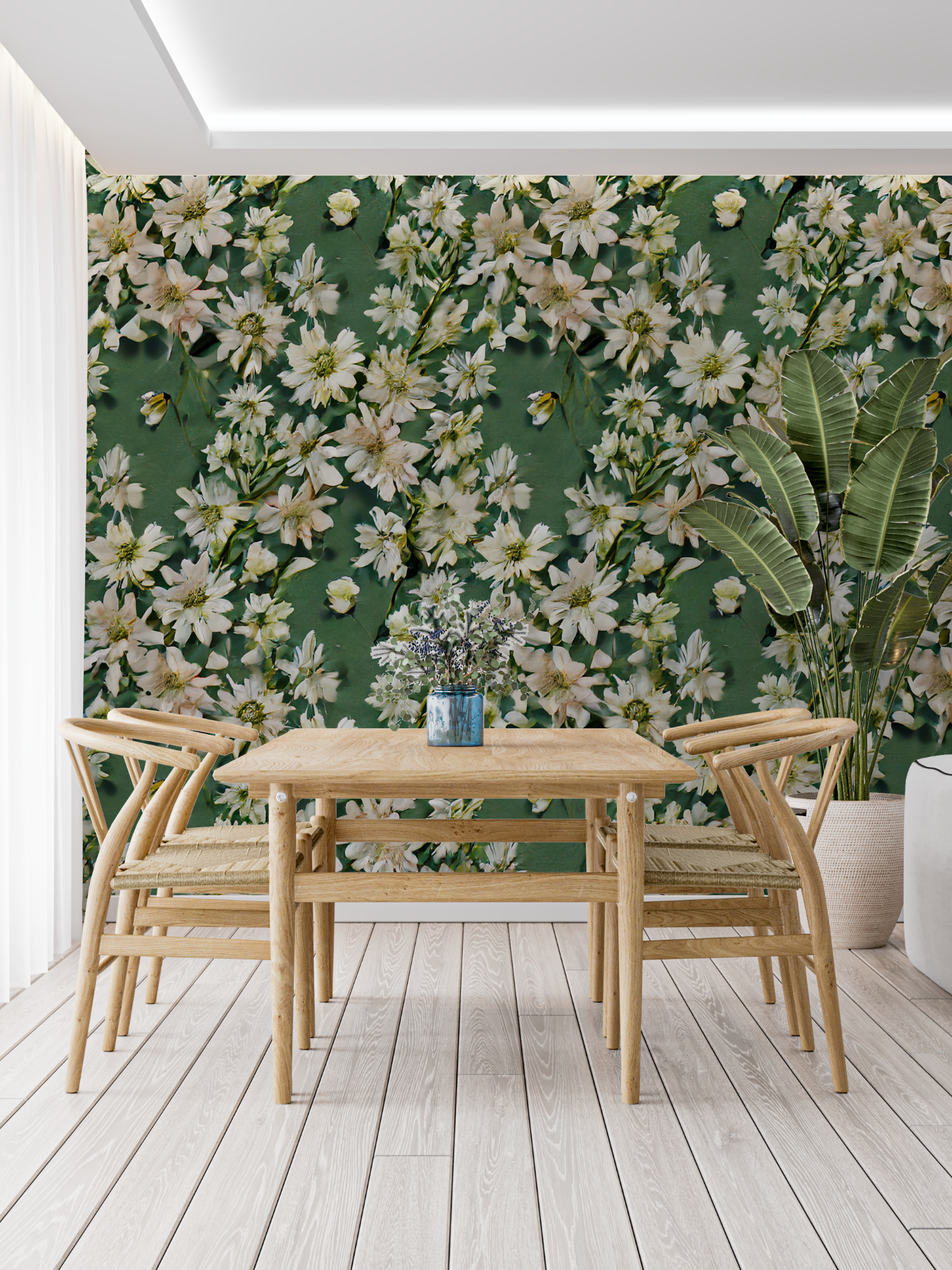 Vintage Green Wallpaper | Murals Wallpaper