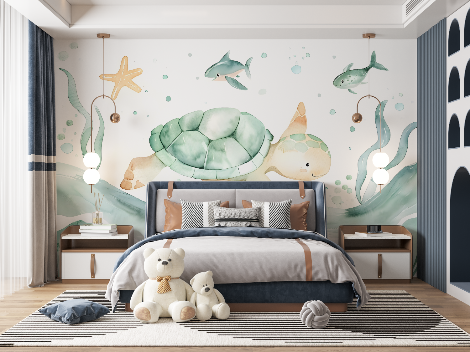 Turtle Kids Wallpaper | Murals Wallpaper