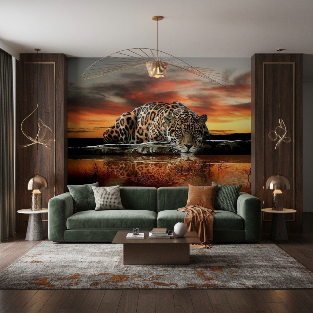 Mural Leopard Wallpaper