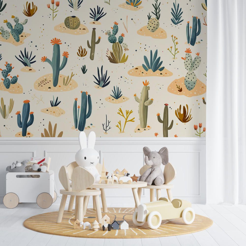 Papier-Kinderzimmer-Thema Far West – Kinderzimmer