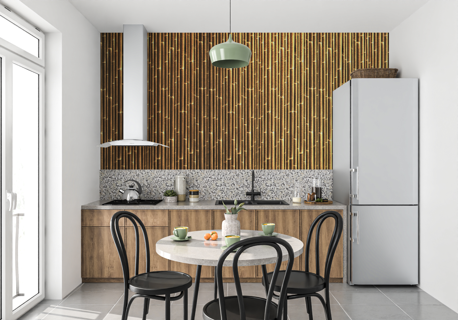 Dark Bamboo Wallpaper | Murals Wallpaper