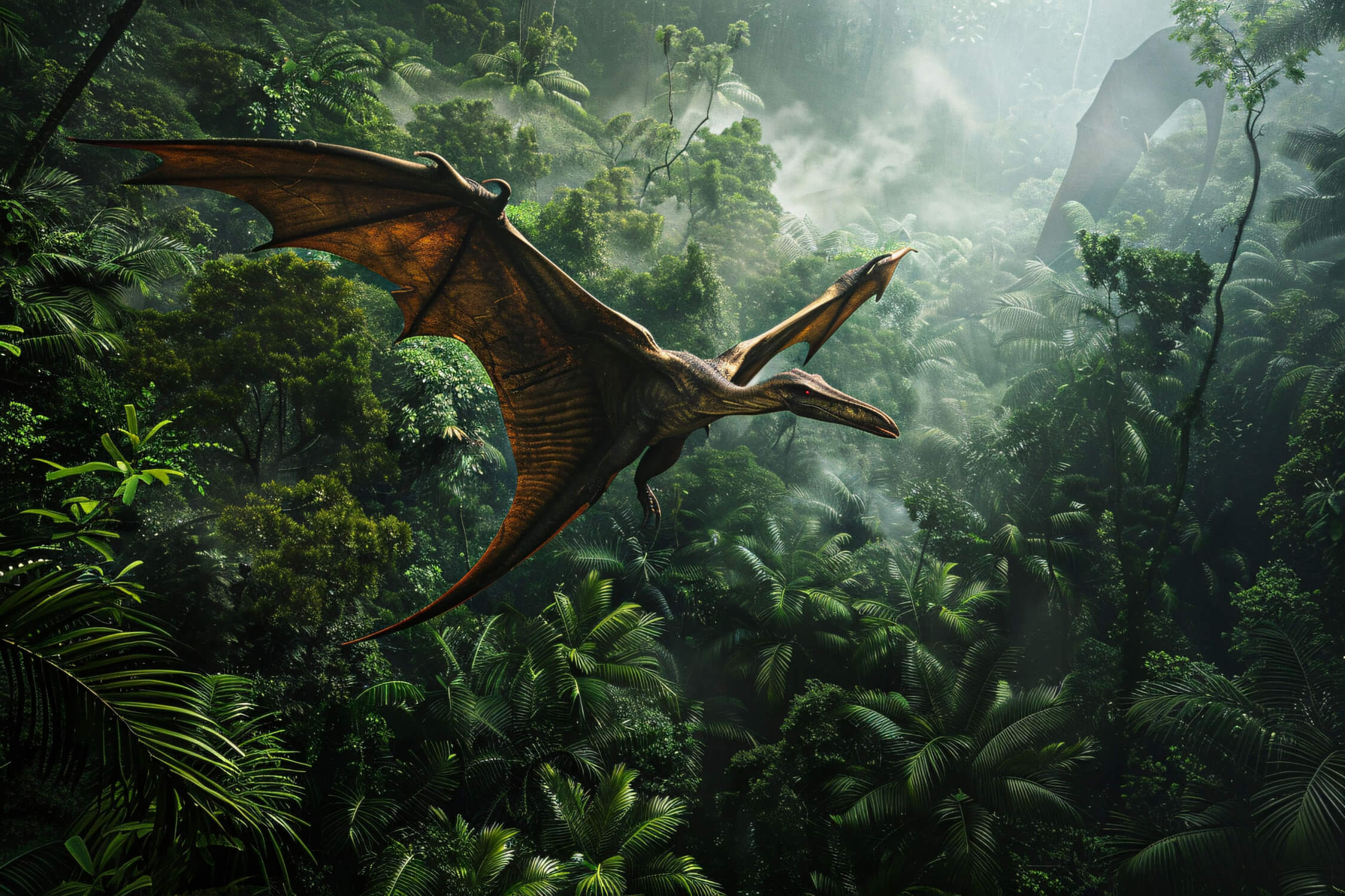 Tropical Flying Dinosaur Wallpaper | Murals Wallpaper