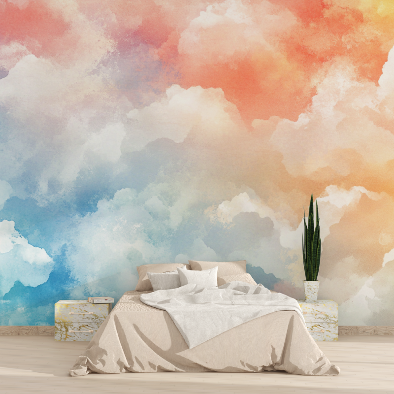 Floating Horizons Watercolor Wallpaper | Murals Wallpaper