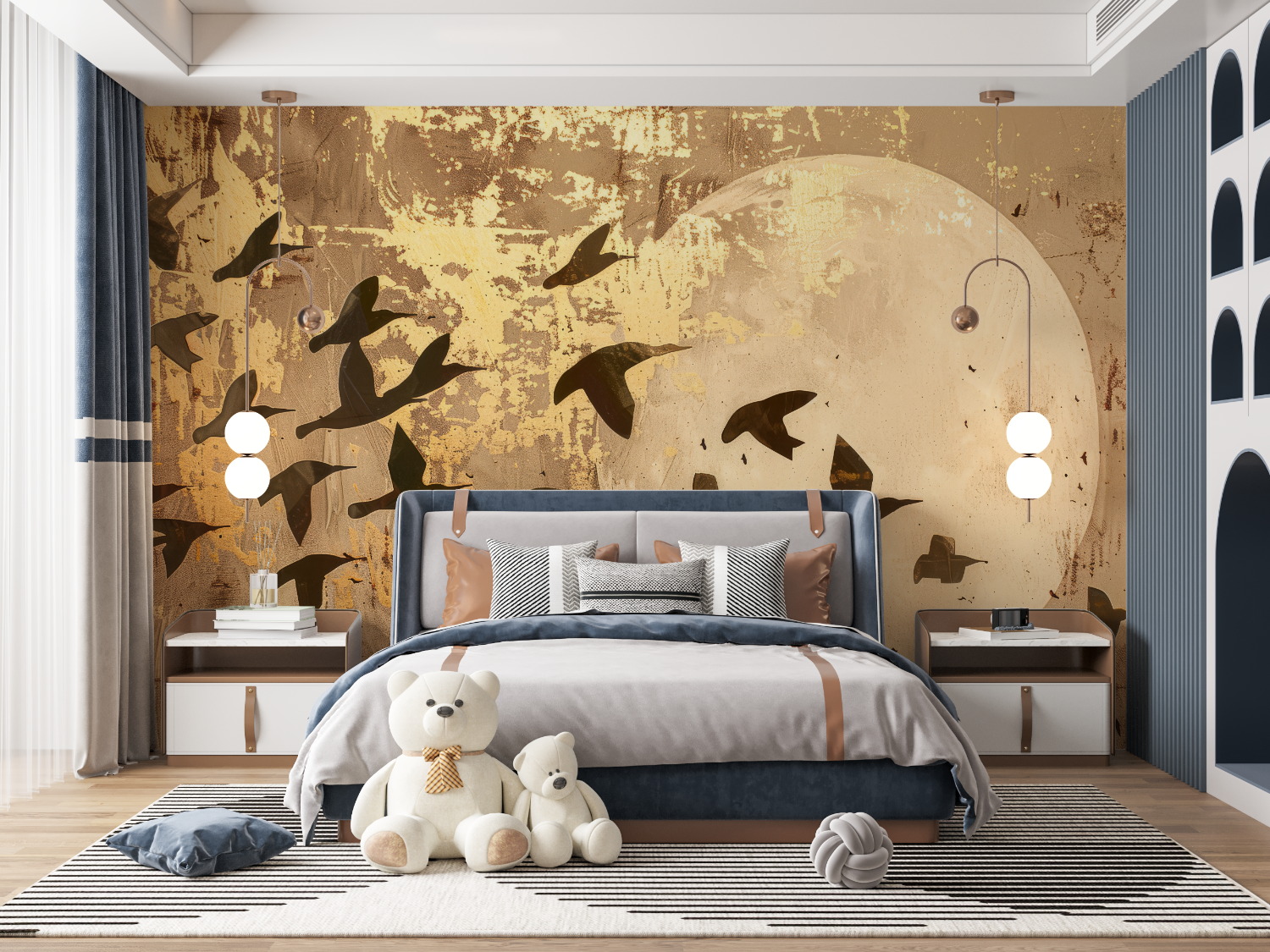 Kids Wallpaper Birds | Murals Wallpaper