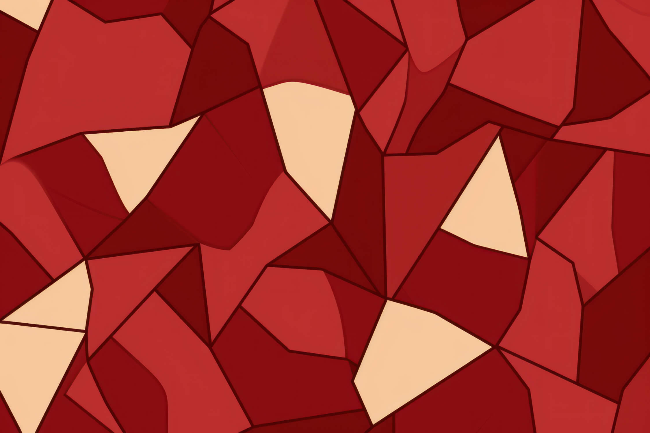 Geometric Red Wallpaper | Murals Wallpaper