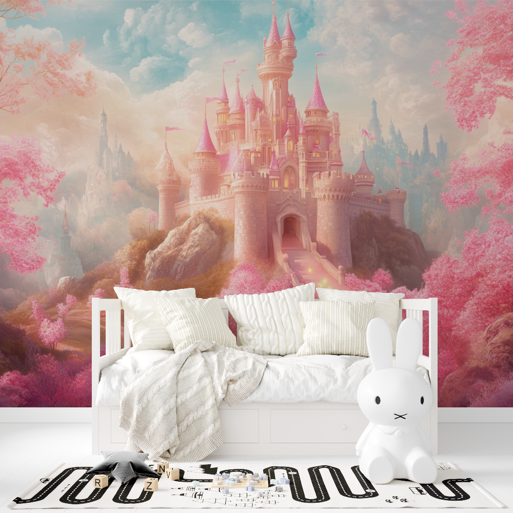 Princess and Her Castle Wallpaper | Murals Wallpaper