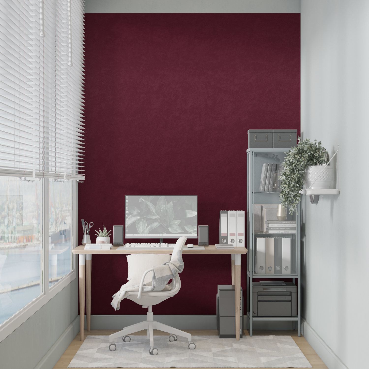 Red Non-Woven Wallpaper | Murals Wallpaper