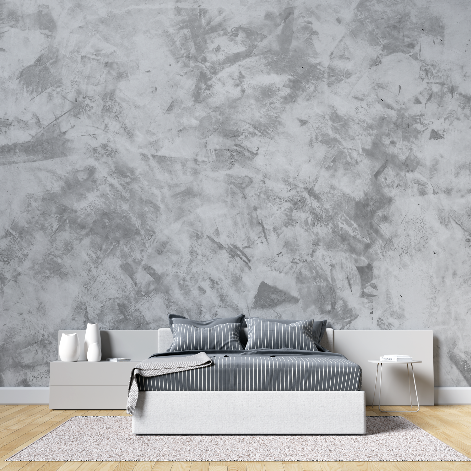 Gray Marble Effect Wallpaper | Murals Wallpaper