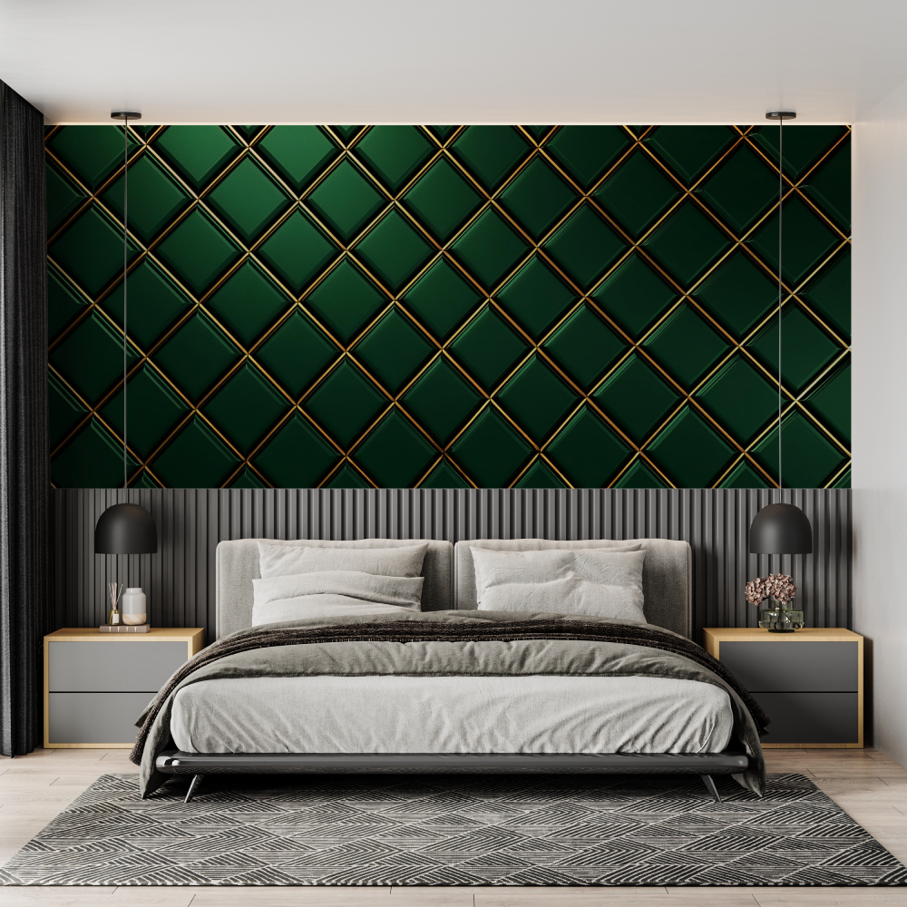 Diamond Green Wallpaper | Murals Wallpaper
