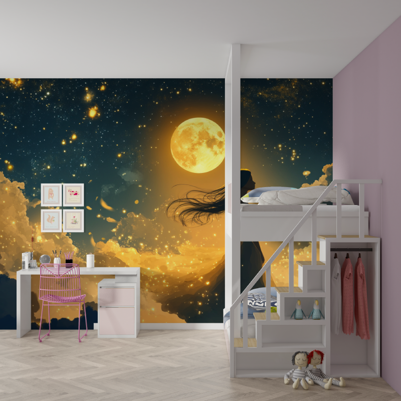 Princess Under the Stars Wallpaper | Murals Wallpaper