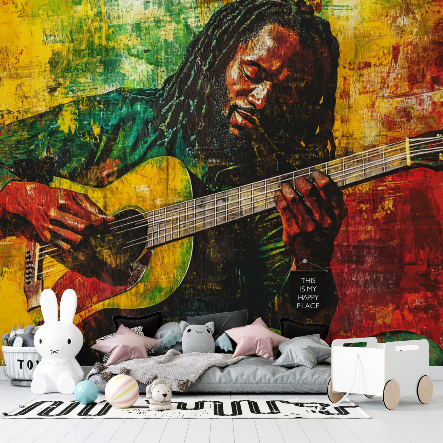 Tapetenpapier Bob Marley Tapisserie Garcon