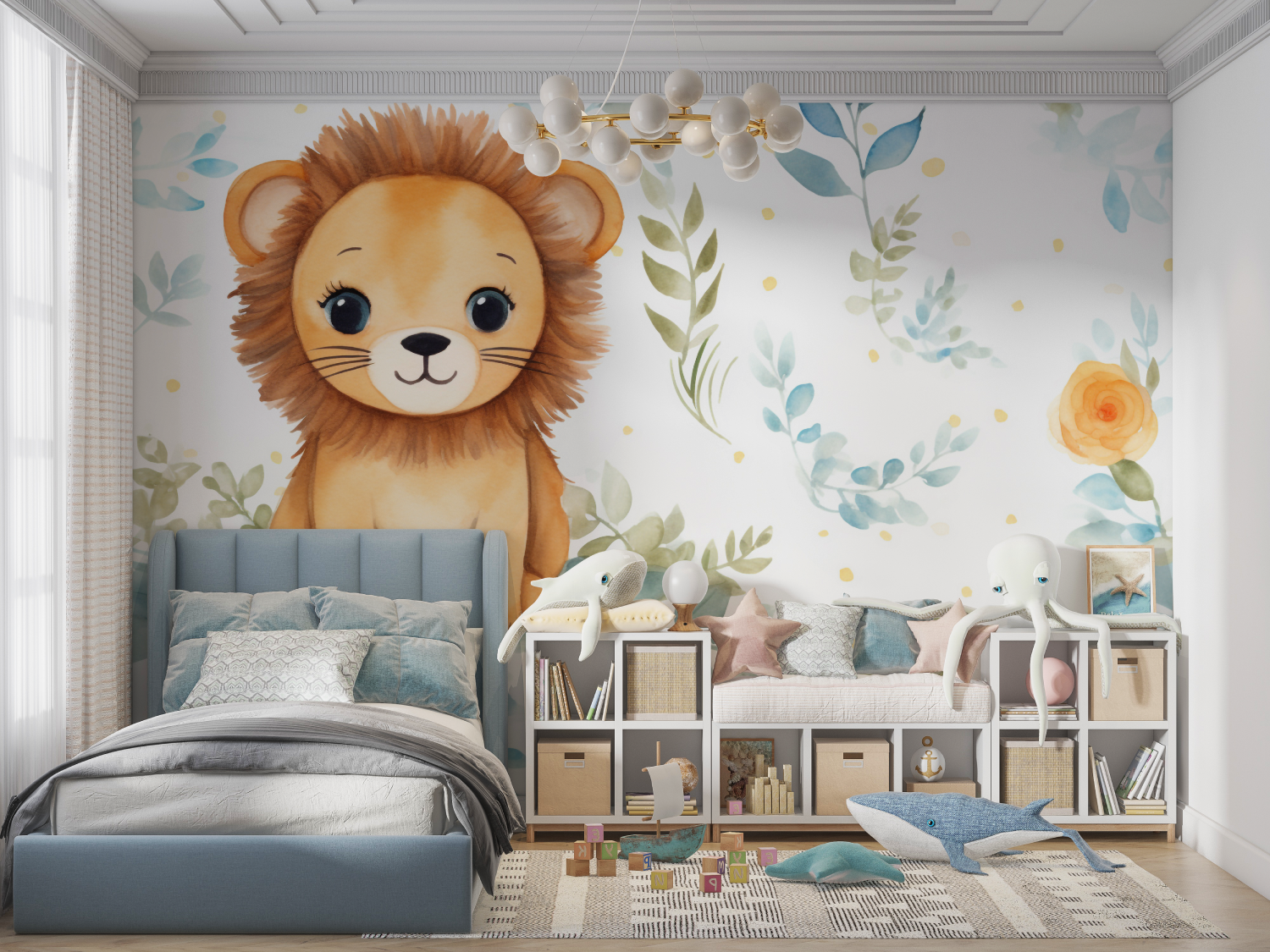 Lion Brother Kids Wallpaper | Murals Wallpaper