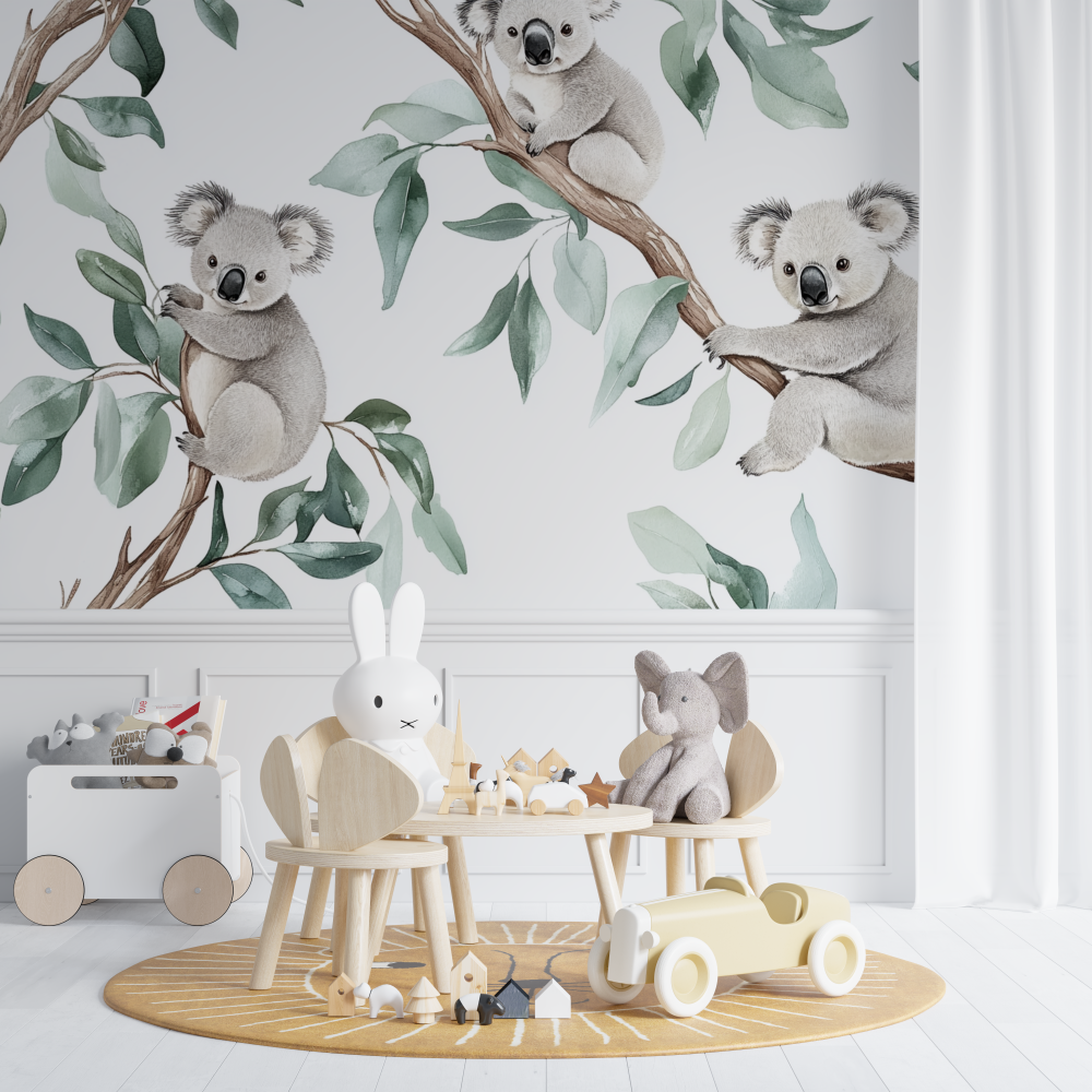 Hanging Koala Wallpaper | Murals Wallpaper