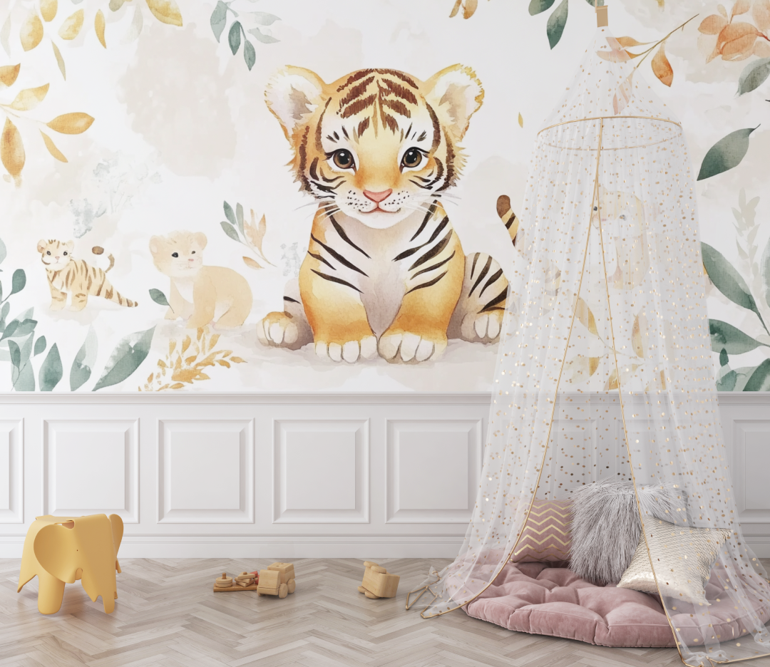 Tiger and Forest Animals Wallpaper | Murals Wallpaper