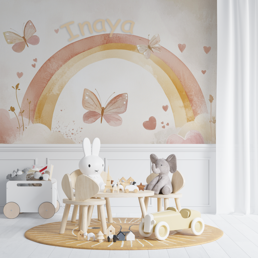 Tapete für Kinderzimmer aus Terrakotta