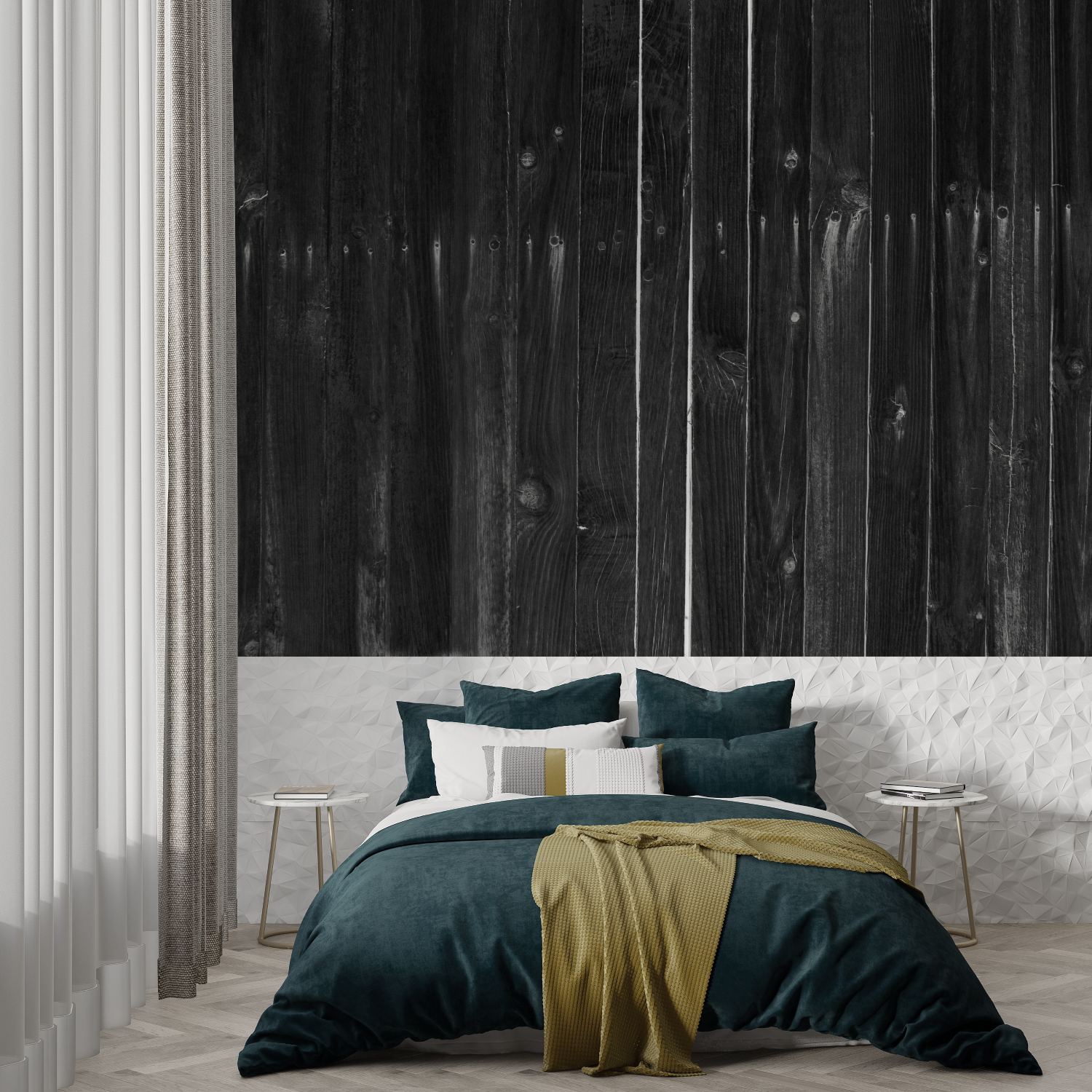 Black and Wood Wallpaper | Murals Wallpaper