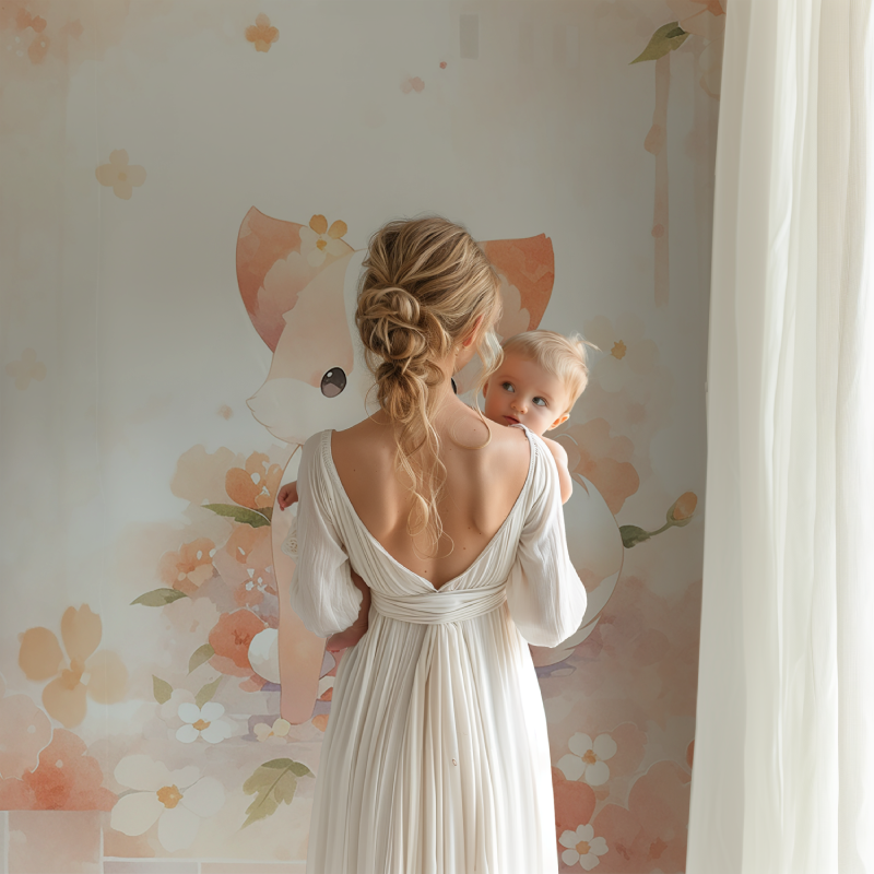 Pastell Fuchs Tapete | Wandbilder Tapete