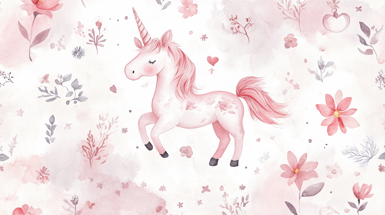 Legendary Friendship Unicorn Wallpaper | Murals Wallpaper