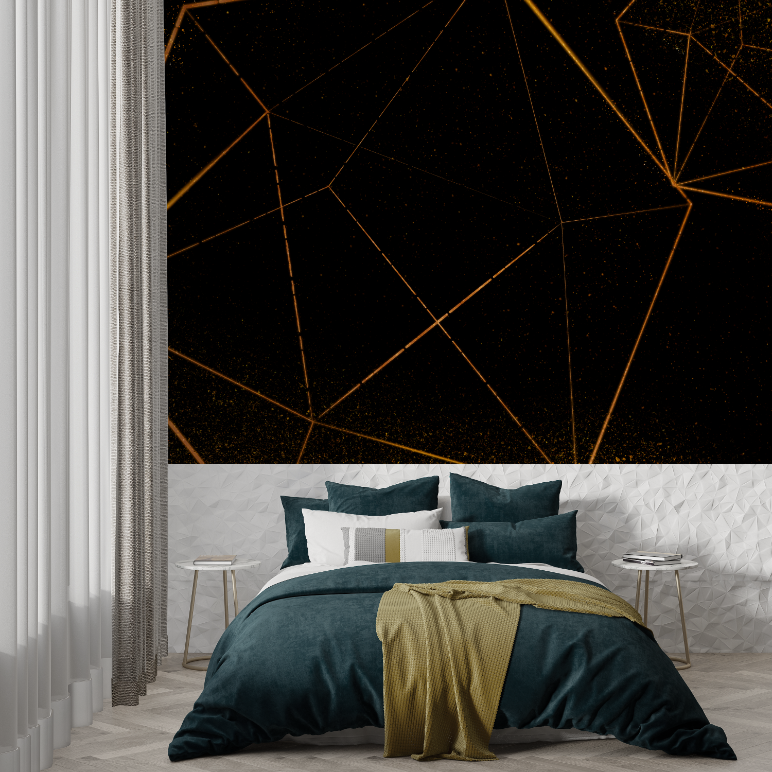 Orange Black Wallpaper | Murals Wallpaper