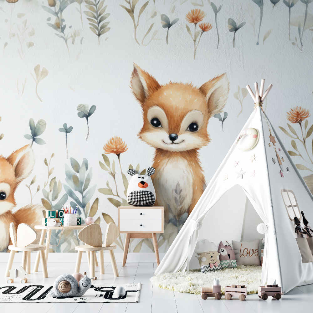 Bohemian Fox Tapete | Wandbilder Tapete