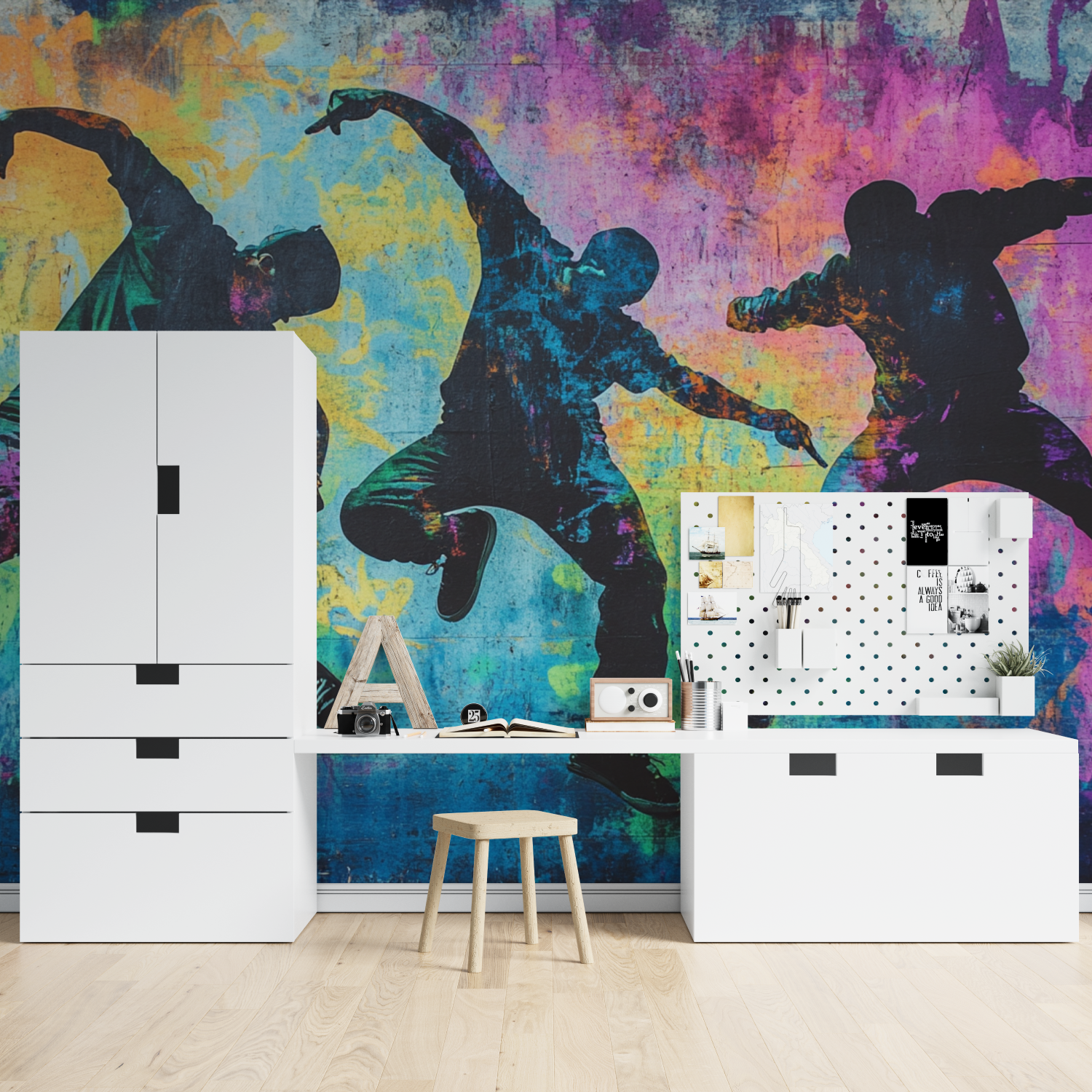 Hip Hop Trio Wallpaper | Murals Wallpaper