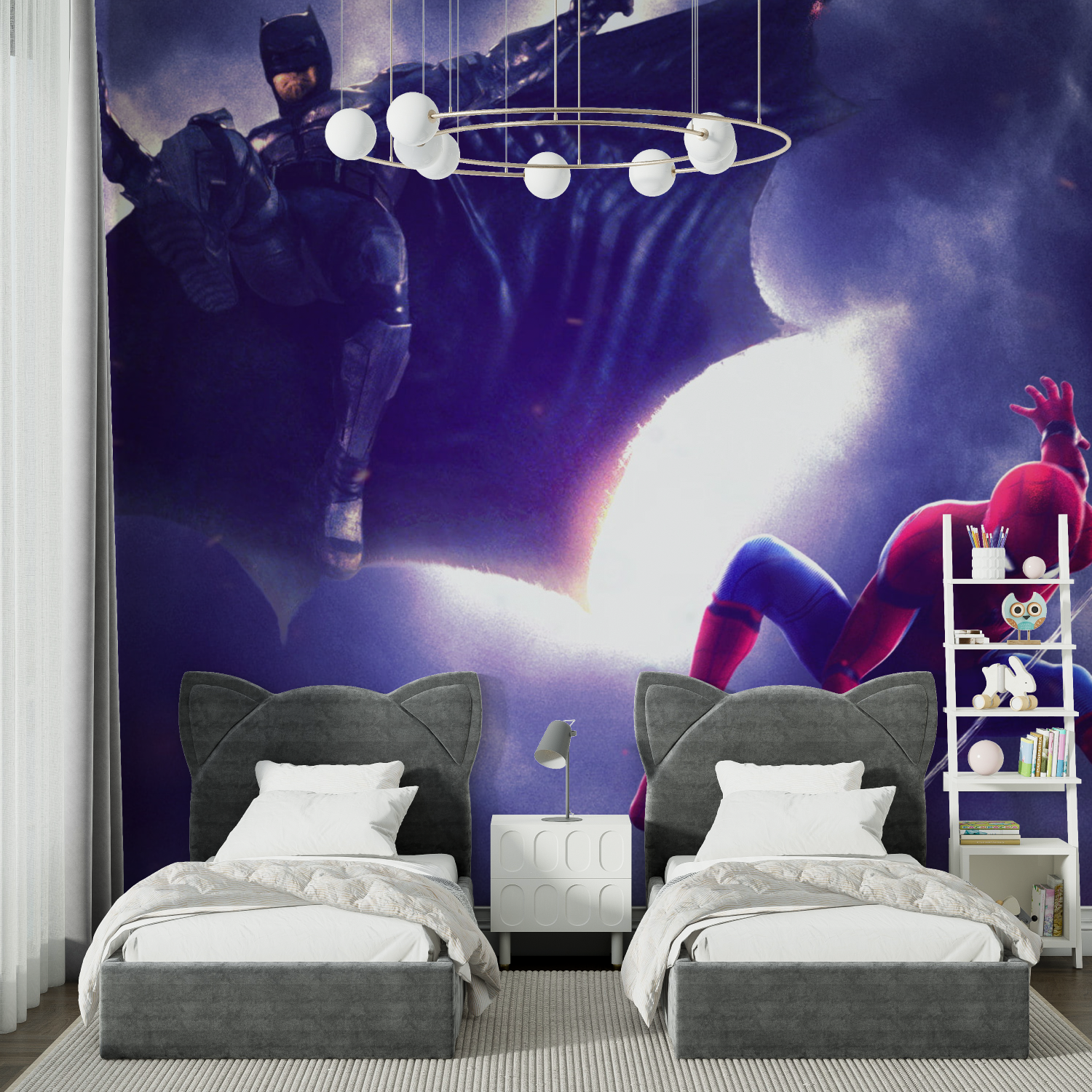 Spider-Man and Batman Wallpaper | Murals Wallpaper