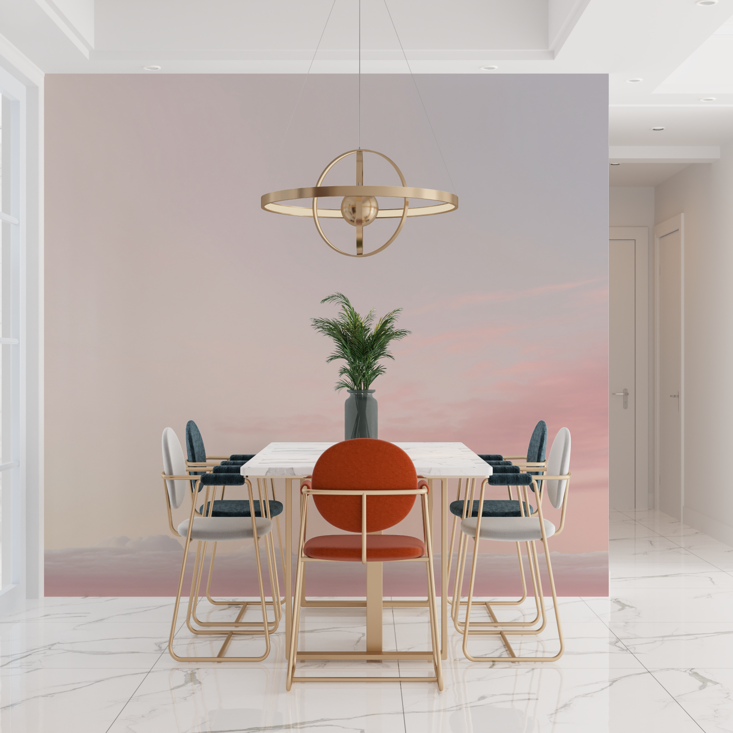 Pastel Dreamy Cloud Cocooning Wallpaper | Murals Wallpaper