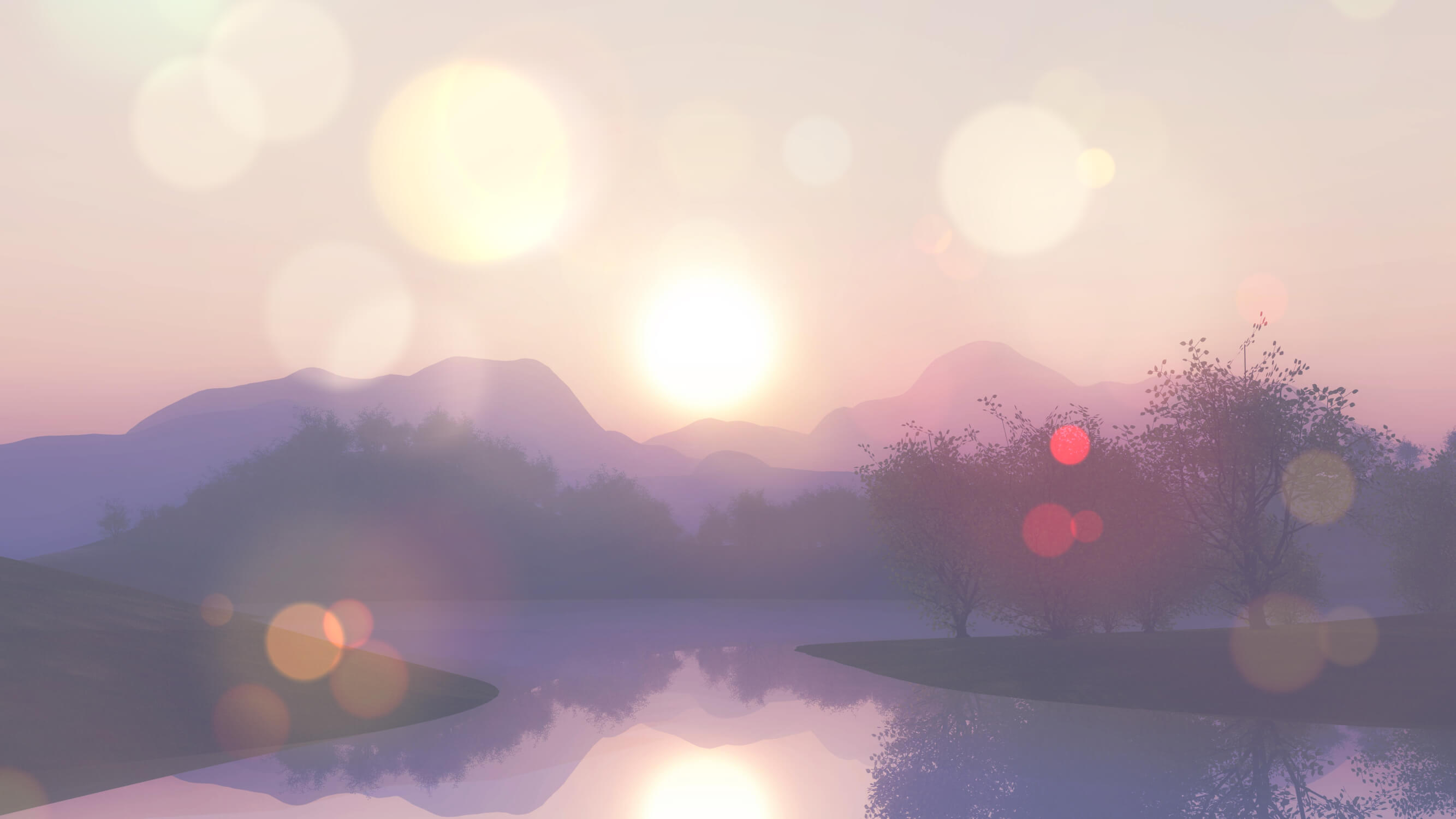 Watercolor Landscape 3D Wallpaper | Murals Wallpaper