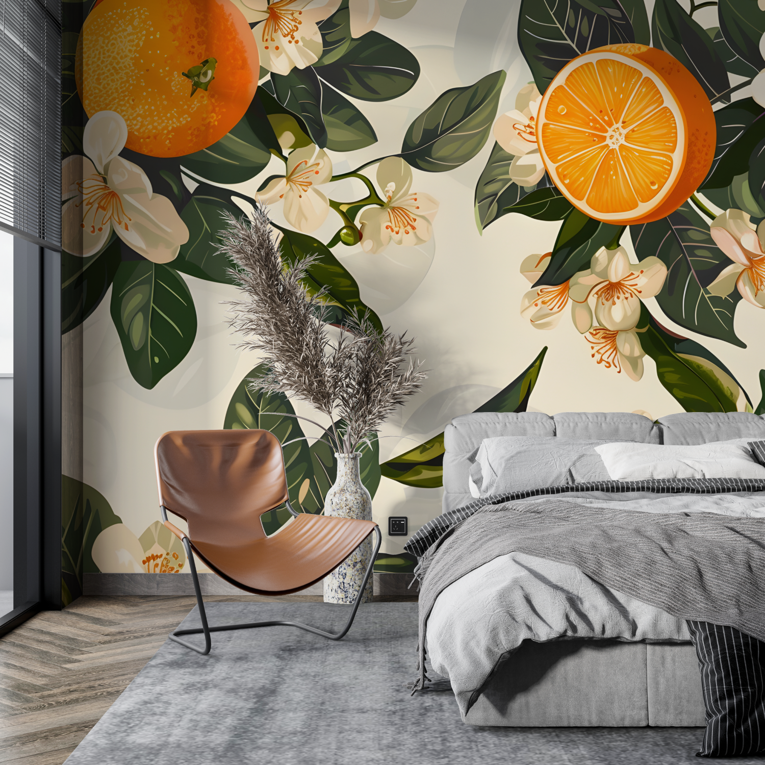 Vintage Orange Tree Wallpaper | Murals Wallpaper