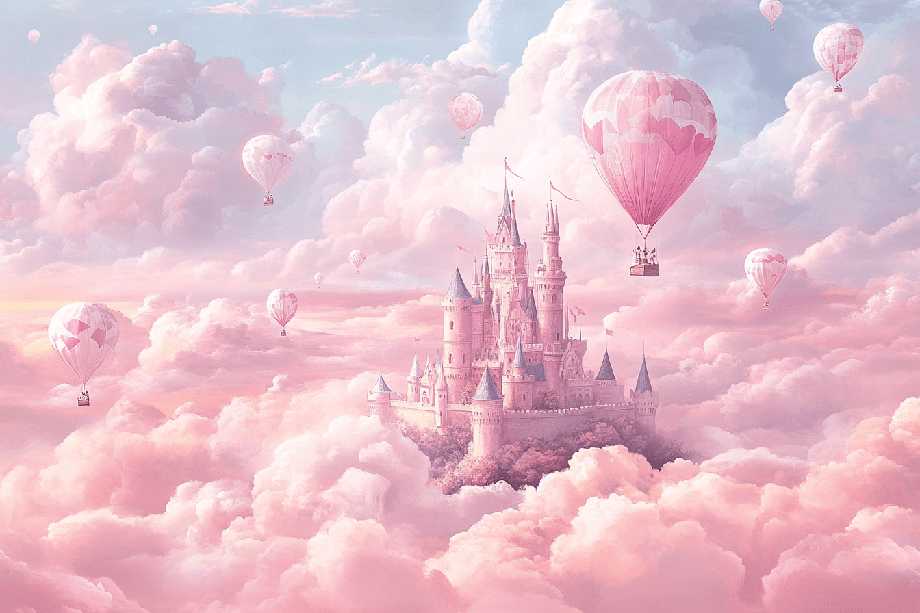 Princess World Wallpaper in Pink | Murals Wallpaper