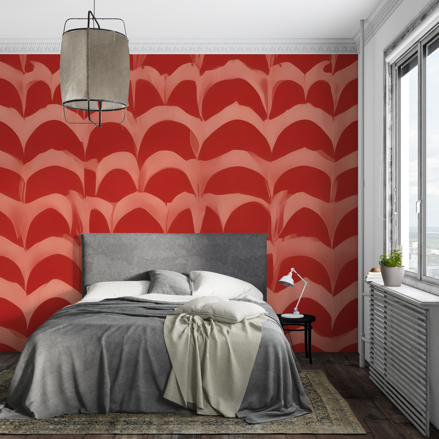 Red Pattern Wallpaper | Murals Wallpaper
