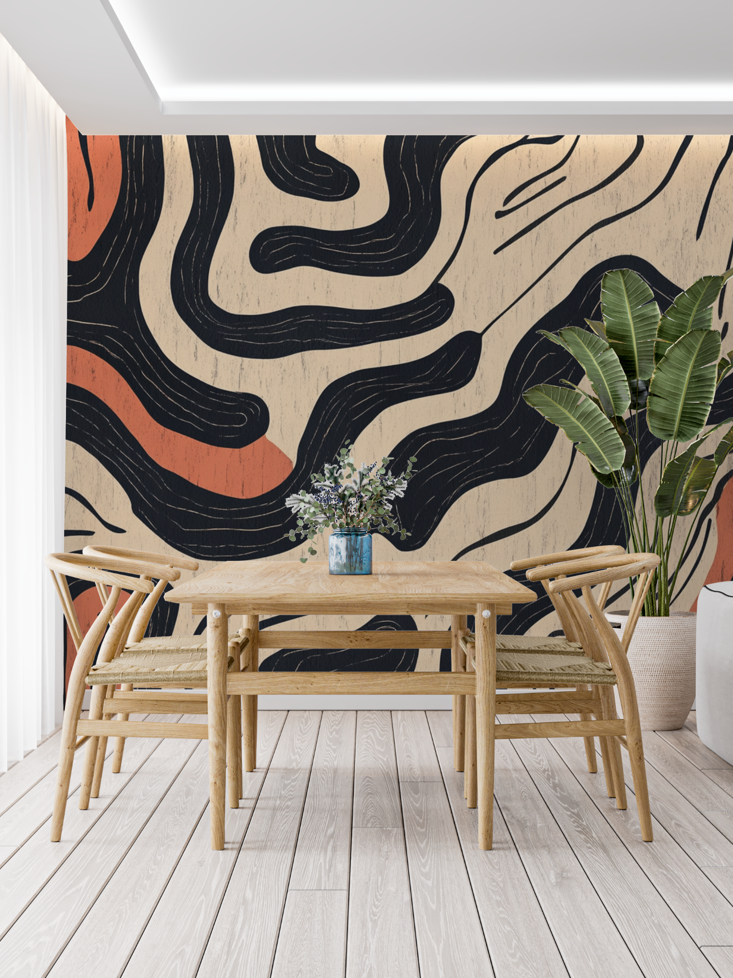 Terracotta Berber Inspired Wallpaper | Murals Wallpaper