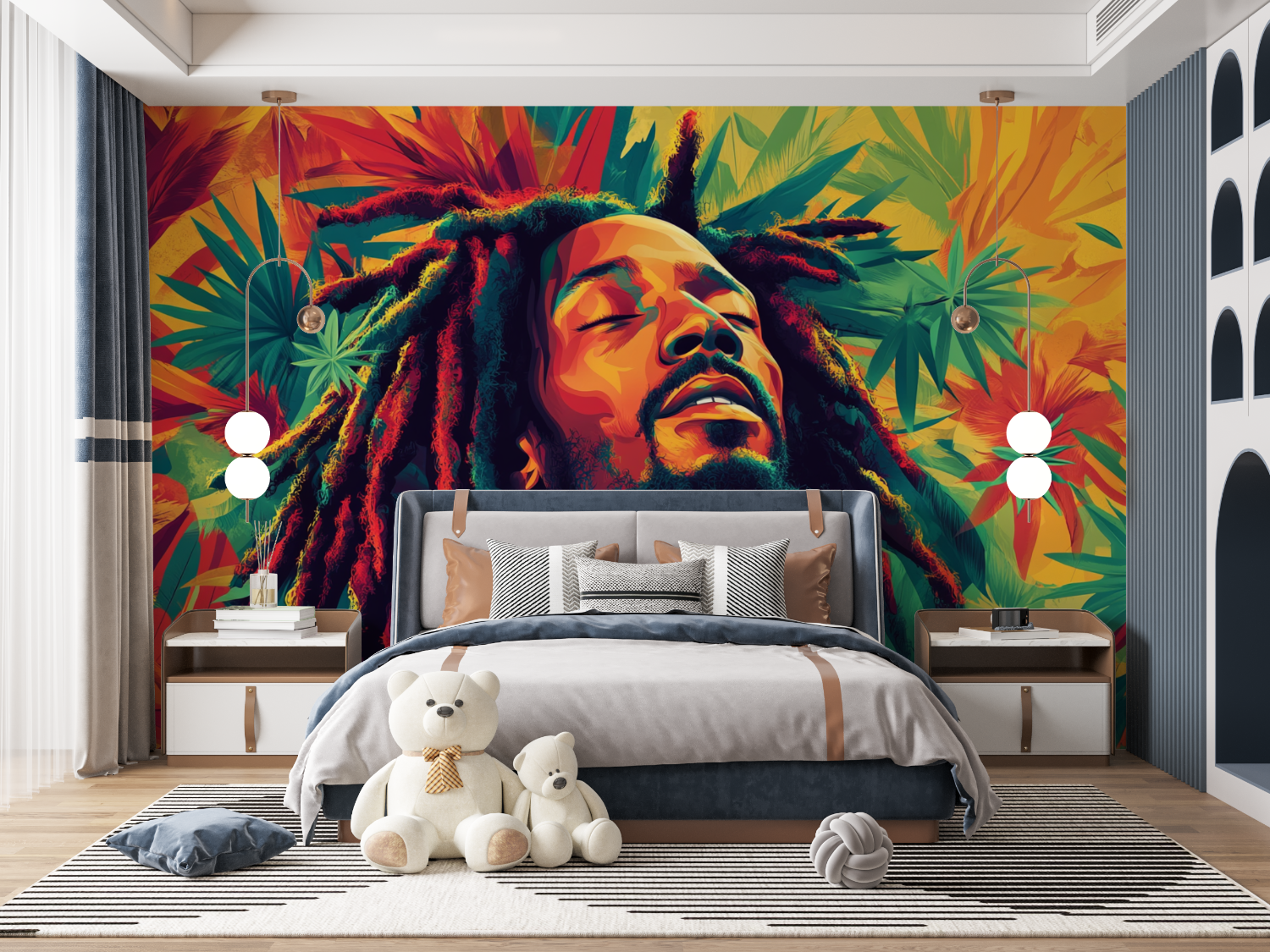 Bob Marley Reggae-Tapete | Wandbilder