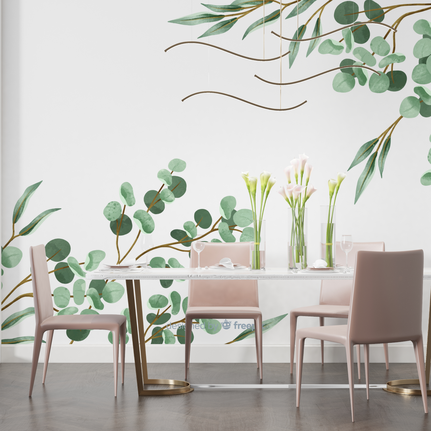 Eucalyptus Green Wallpaper for Bedroom | Murals Wallpaper