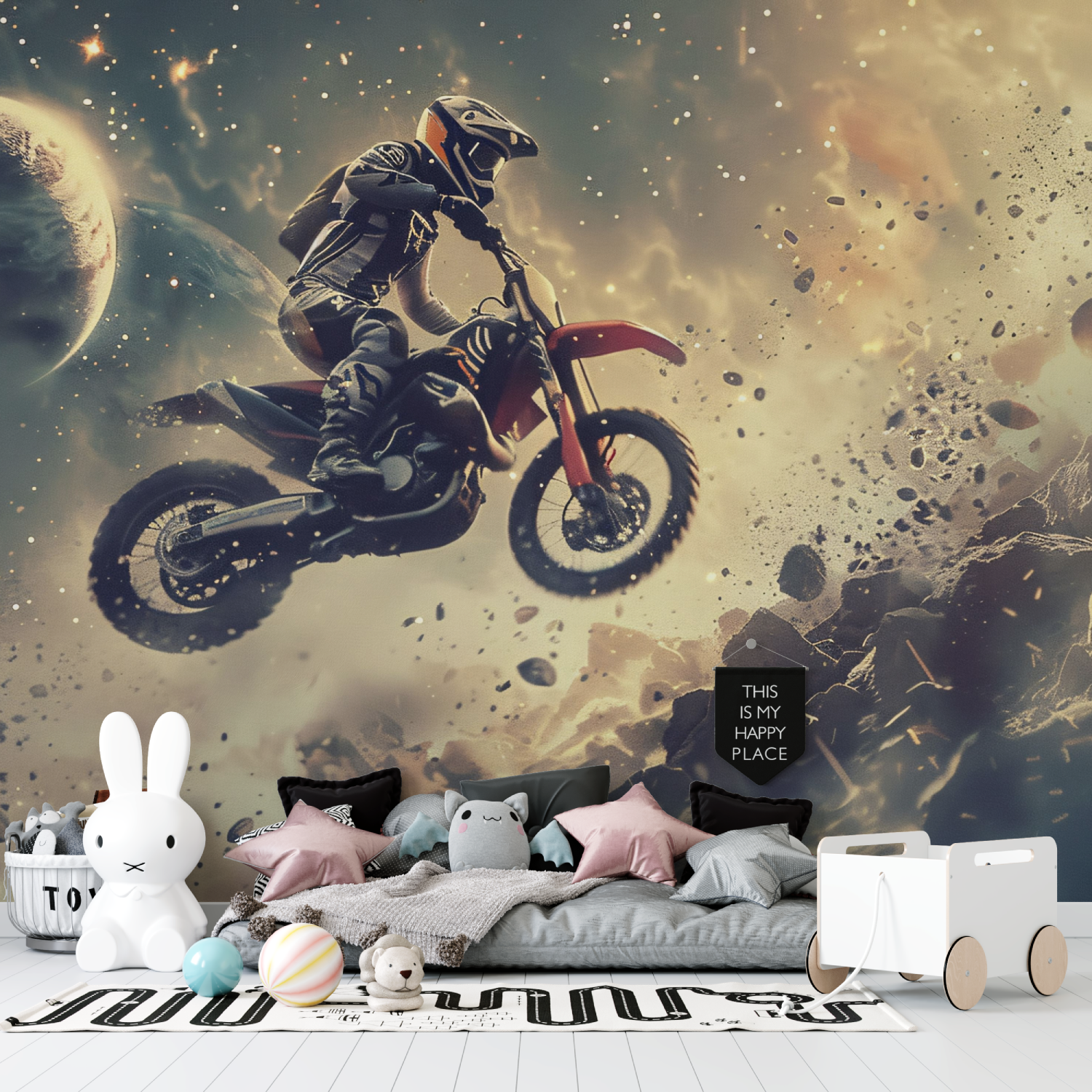 Tapeten Garçon Motorradkurs - Chambre de Garçon