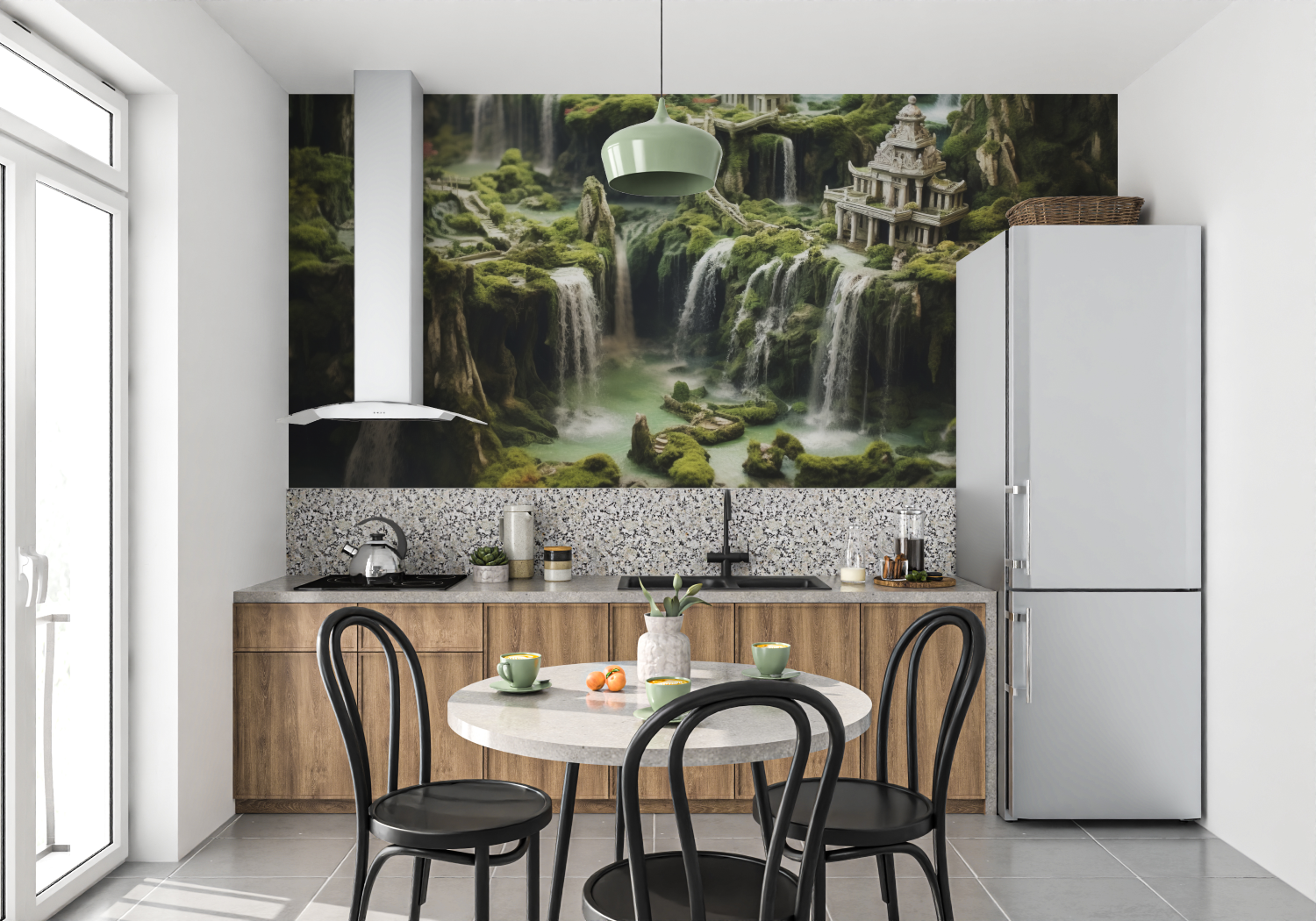 Japanese Waterfall Wallpaper | Murals Wallpaper