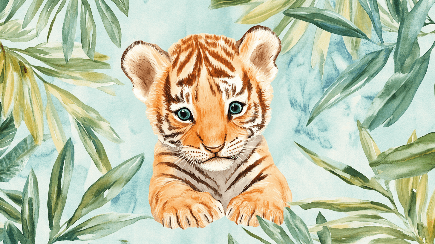 Tiger Wallpaper and Tropical Vibe | Murals Wallpaper