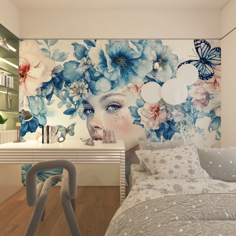 Vibration and Flowers Wallpaper | Murals Wallpaper