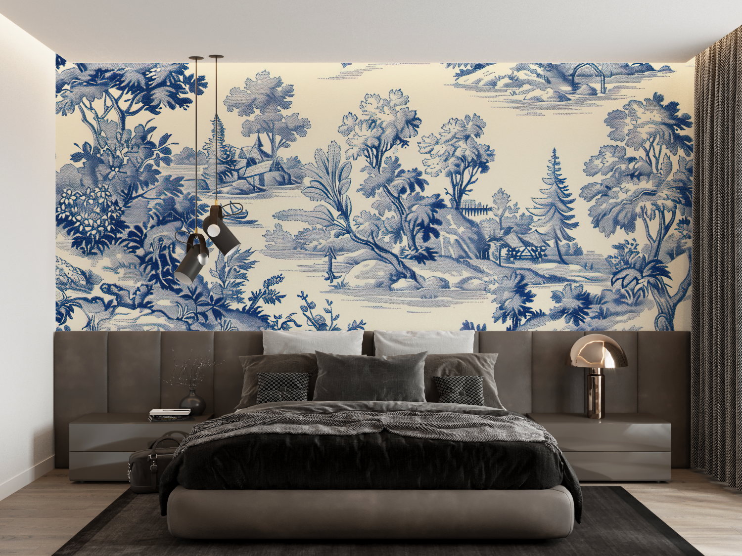 Toile de Jouy Wallpaper | Murals Wallpaper