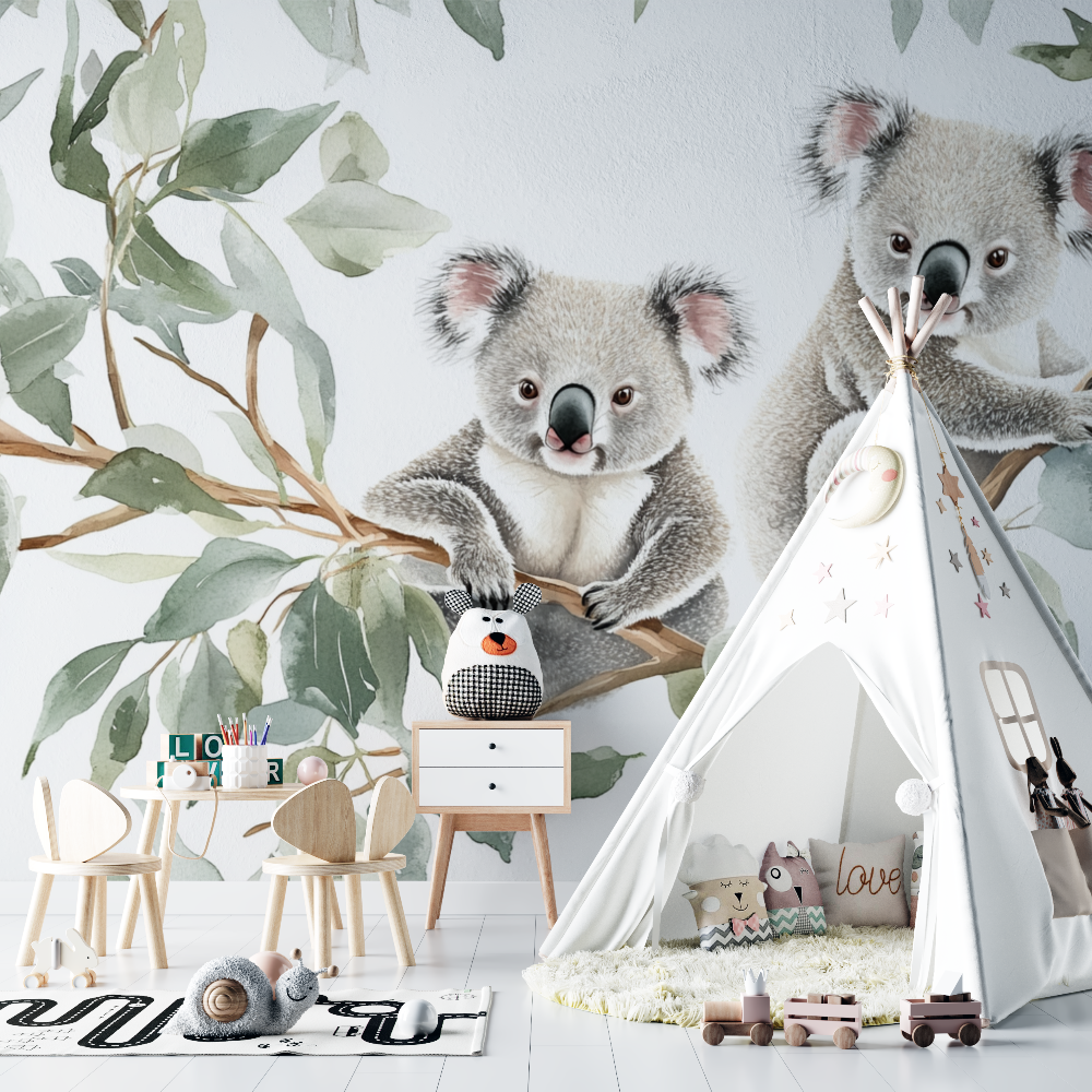 Koala-Tapete in der Morgenstille | Wandbilder