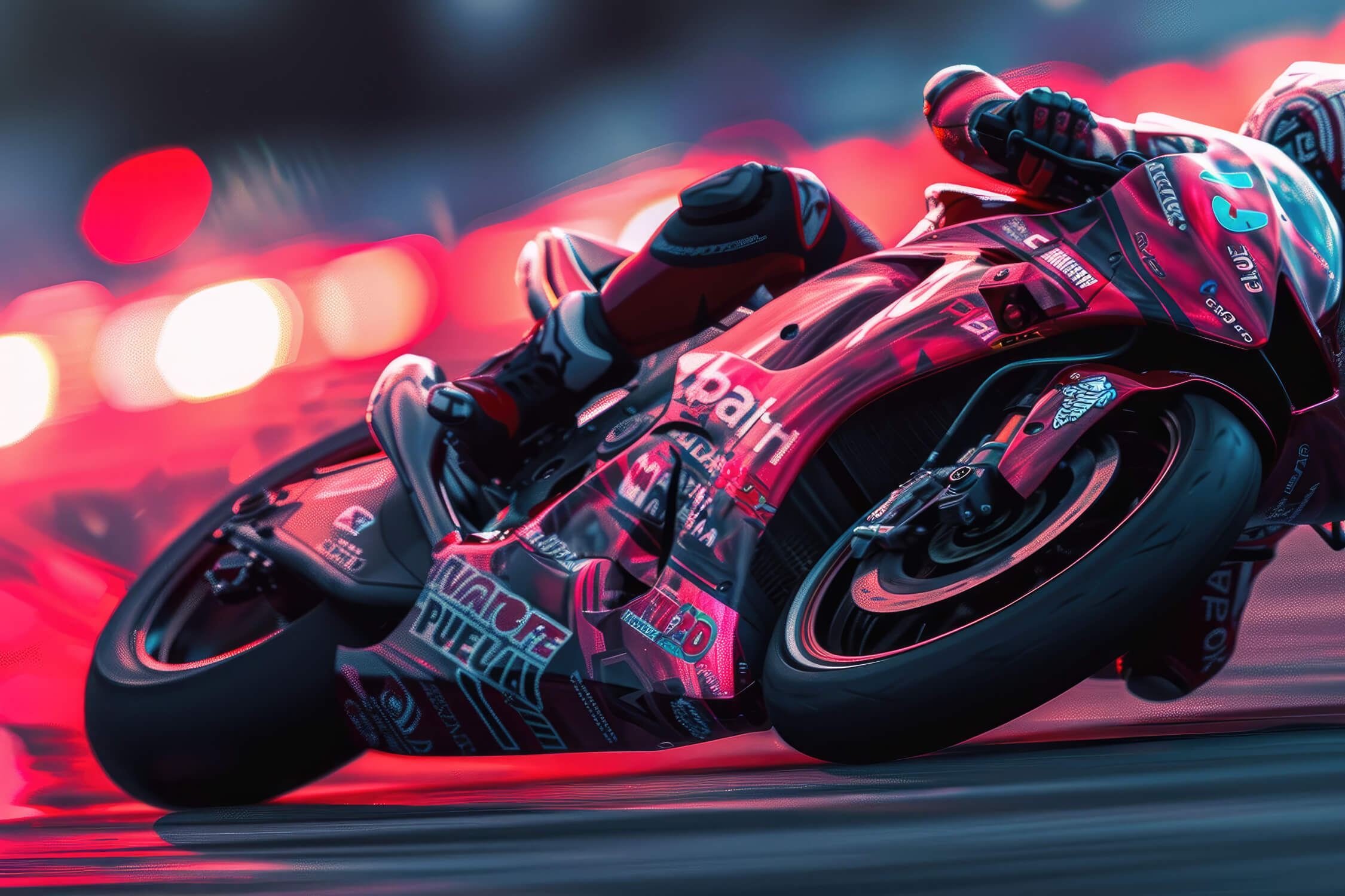 Moto GP Night Wallpaper | Murals Wallpaper