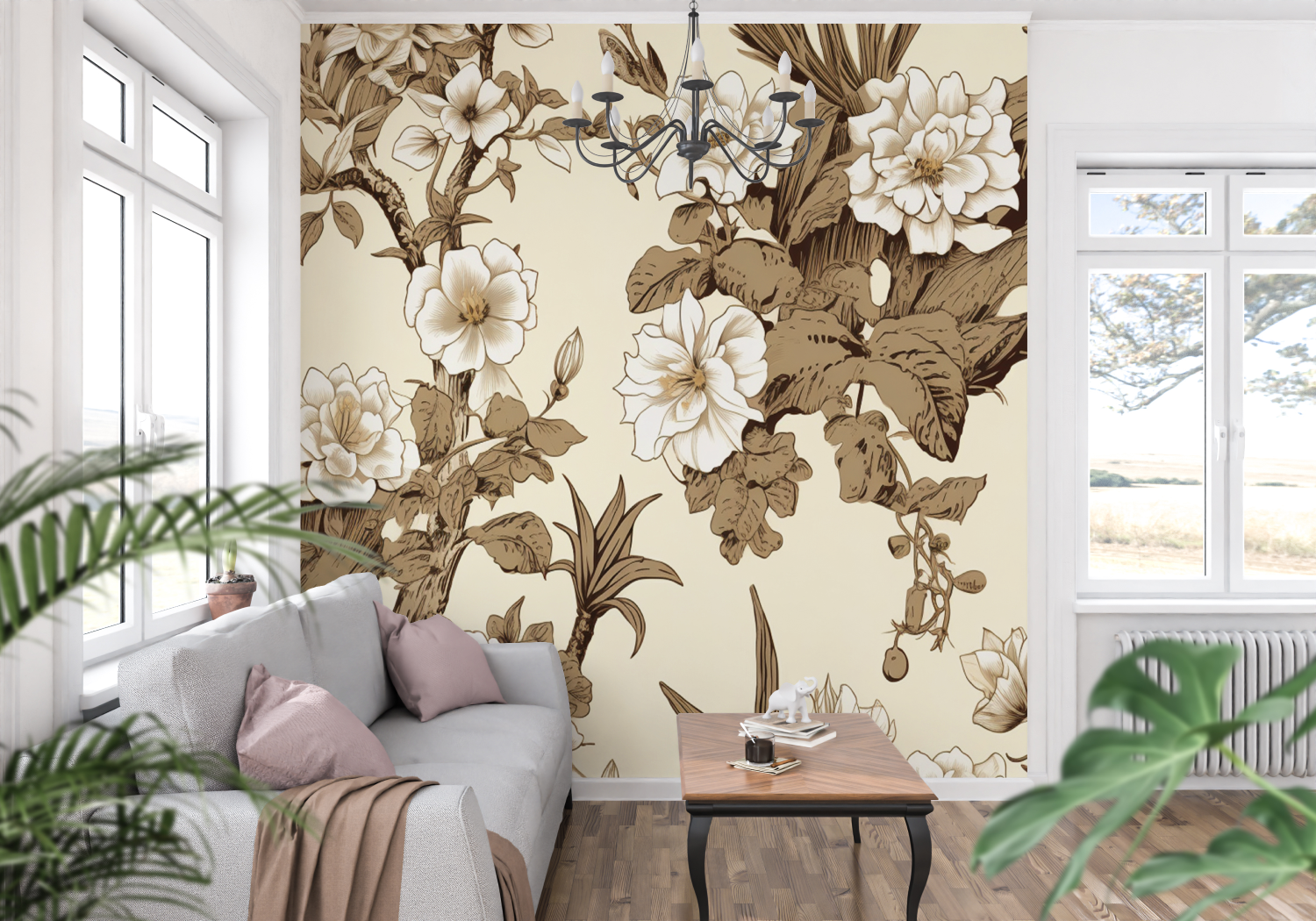 Japanese Toile Wallpaper | Murals Wallpaper